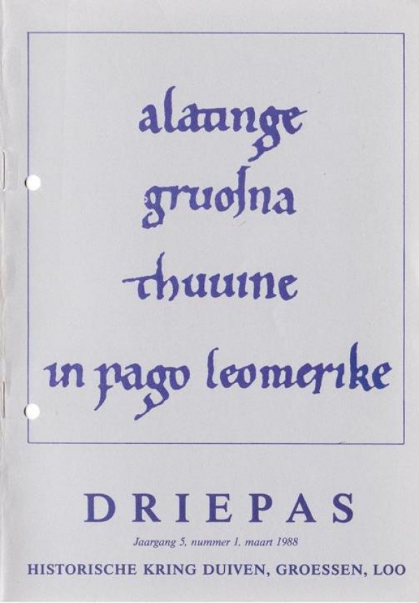 Driepas 1988, nummer 1