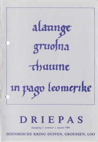 Driepas 1988, nummer 1